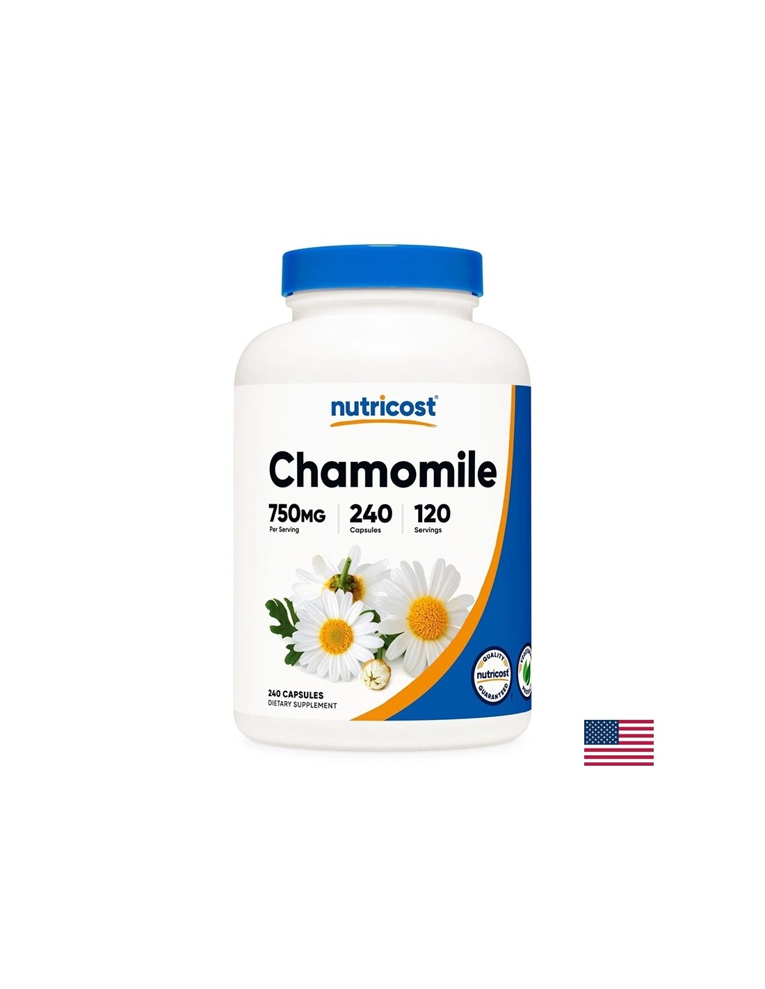 Digestion - Chamomile 375 mg, 240 capsules - Nutra Best Europe