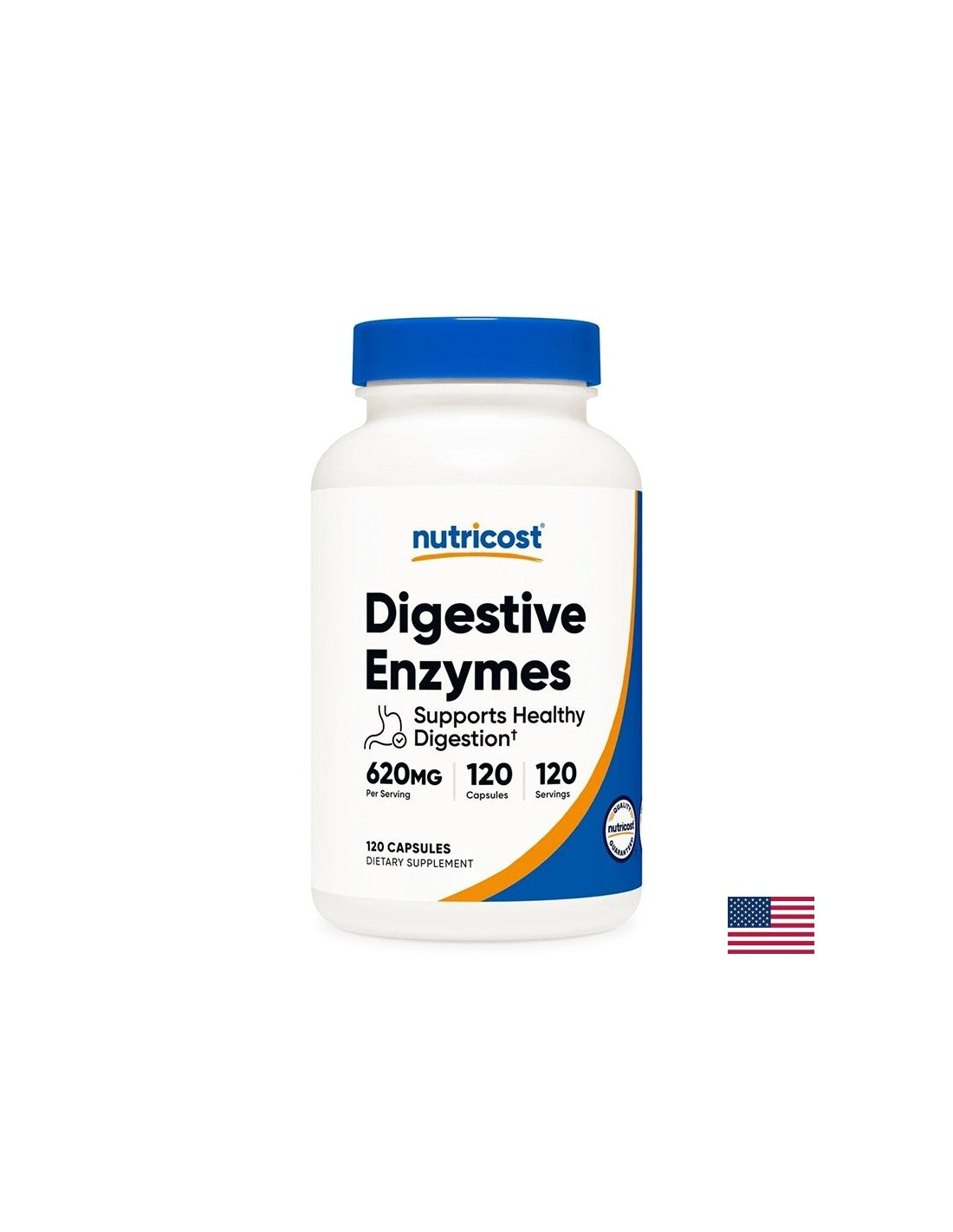 Digestive enzyme complex, 120 capsules - Nutra Best Europe