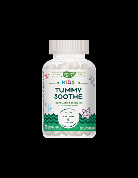 Kids Tummy Soothe /With Ginger and Calcium/, 60 chewable tablets Nature's Way - Nutra Best Europe