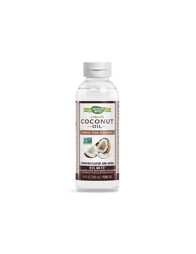 Liquid Coconut Oil / Coconut oil (liquid), 93% MCTs‡ (fatty acids), 300 ml Nature's Way - Nutra Best Europe