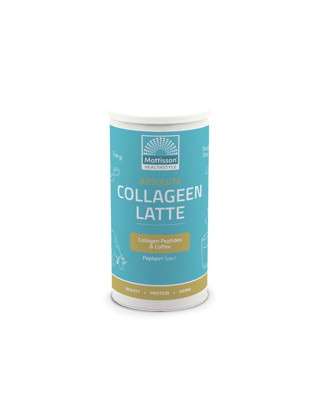 Collagen Latte - instant drink with cappuccino flavor, 180 g powder - Nutra Best Europe