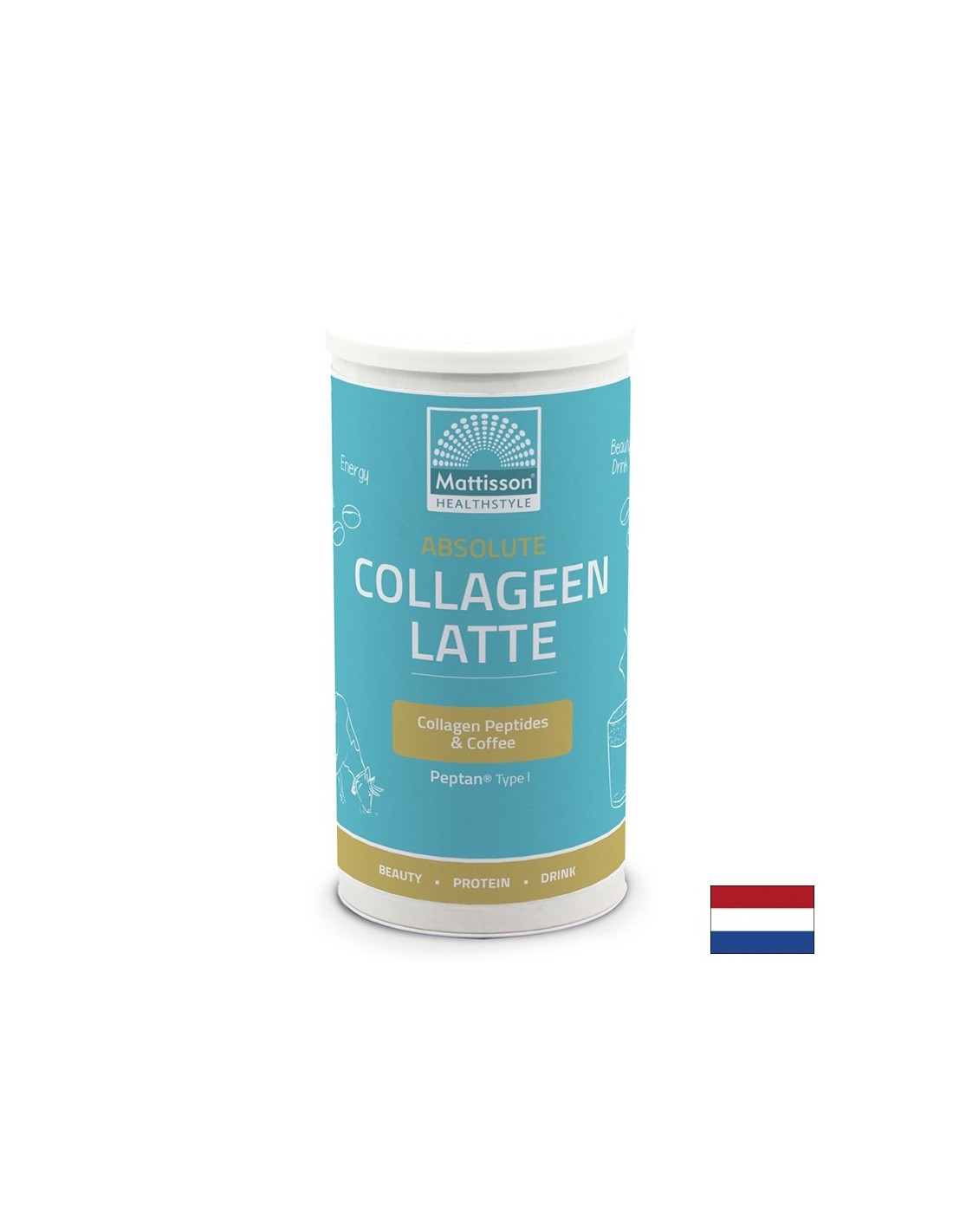 Collagen Latte - instant drink with cappuccino flavor, 180 g powder - Nutra Best Europe