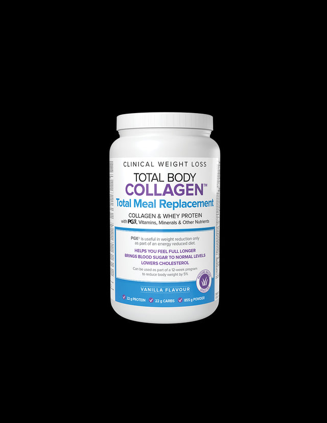 Collagen, Whey Protein with PGX Vitamins, Minerals and Nutrients - Total Body Collagen™, 855g Powder, Vanilla Flavor Natural Factors - Nutra Best Europe