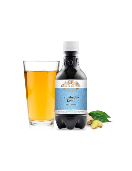 Kombucha and ginger juice - Health for the stomach, liver and cardiovascular system, 330 ml. - Nutra Best Europe