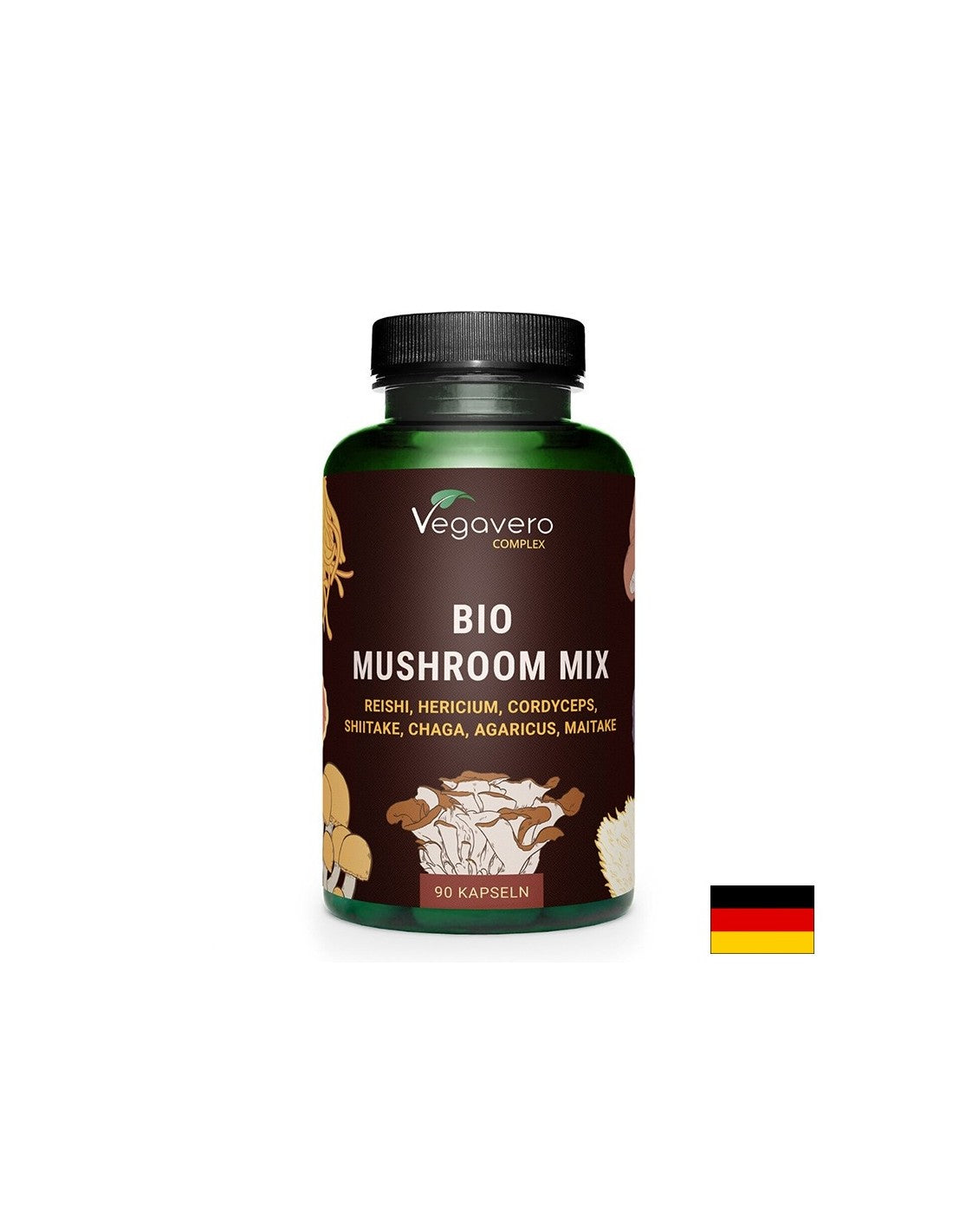 Complex of 7 mushrooms for strong immunity, 90 capsules - Nutra Best Europe