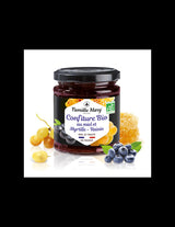 Jam from organic honey, blueberries and grapes, 220 g - Nutra Best Europe
