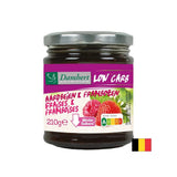 Raspberry and strawberry jam with low sugar and carbohydrate content, 210 g - Nutra Best Europe