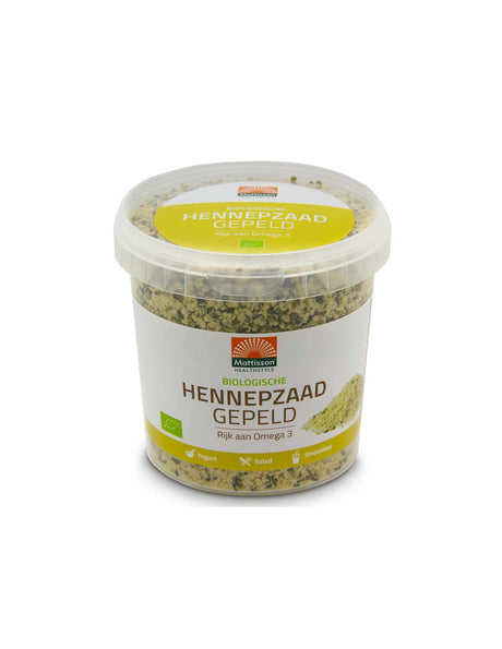 Peeled hemp seeds BIO, 500 g - Nutra Best Europe