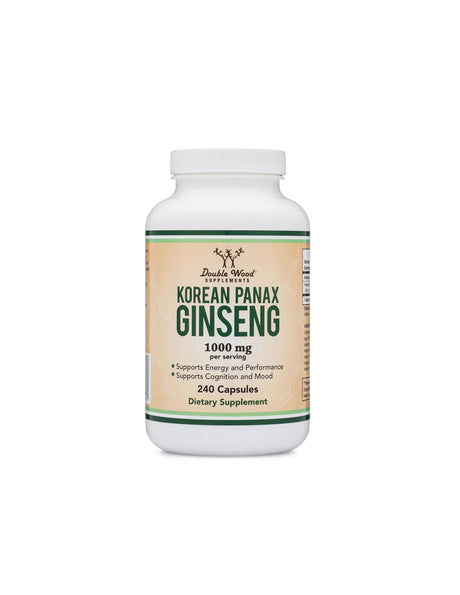 Korean Panax Ginseng - Korean ginseng, 240 capsules Double Wood - Nutra Best Europe
