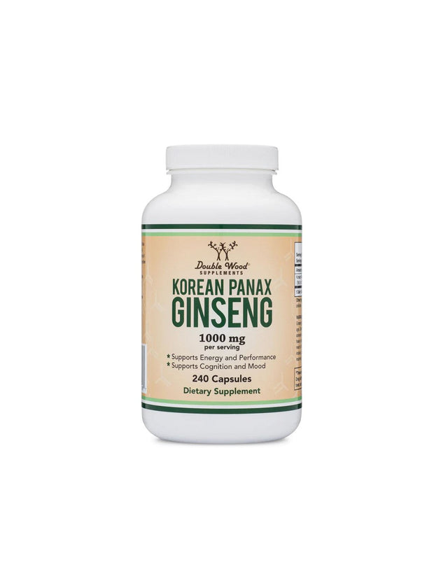 Korean Panax Ginseng - Korean ginseng, 240 capsules Double Wood - Nutra Best Europe