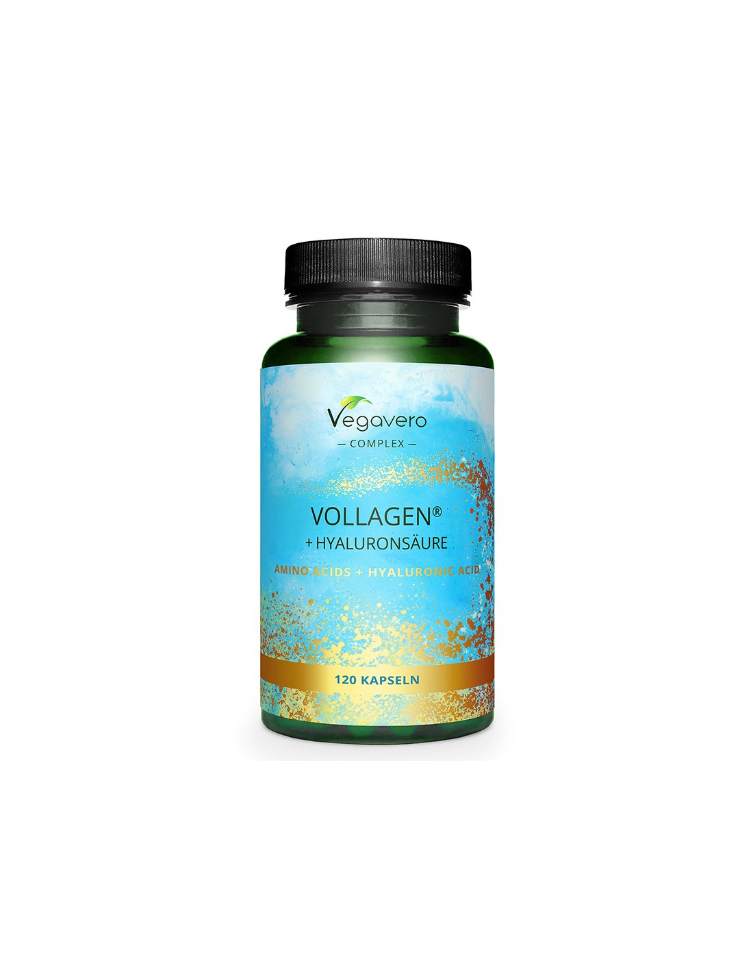 Hair and skin - Amino acids + Hyaluronic acid Vollagen, 120 capsules Vegavero - Nutra Best Europe