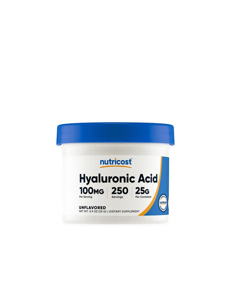 Hair and skin - Hyaluronic acid, 25 g Nutricost powder - Nutra Best Europe