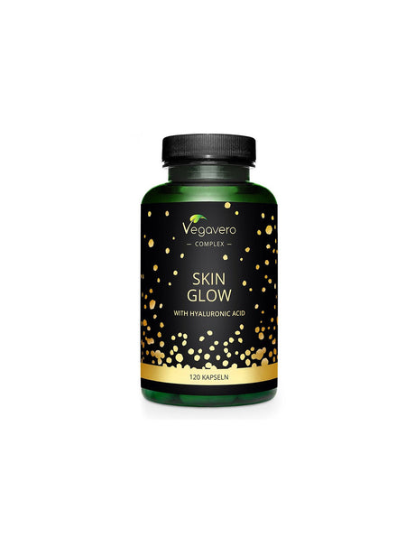 Skin Glow Formula for Radiant and Young Skin - Hyaluronic Acid, Antioxidants, Niacin and Herbs, 120 Capsules for 40 Days of Use - Nutra Best Europe