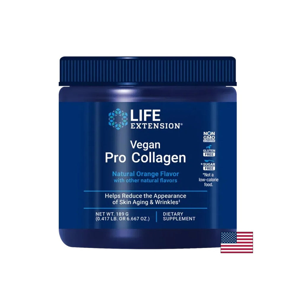 Hair and Skin - Vegan Pro Collagen, 189 g powder, orange scented - Nutra Best Europe