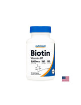 Hair, skin and nails - Biotin, 5000 µg x 150 softgel capsules - Nutra Best Europe