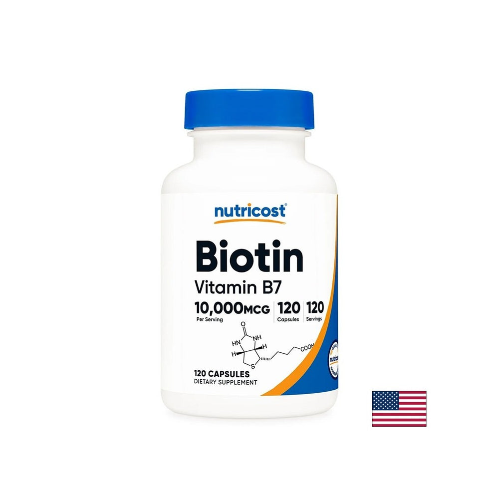 Hair, Skin and Nails - Biotin (Vitamin B7), 10000 µg x 120 capsules - Nutra Best Europe