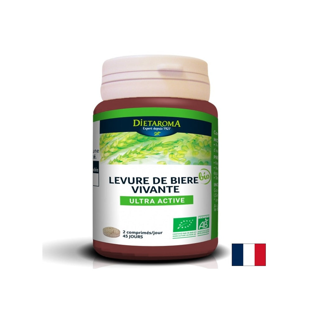 Hair, Skin and Nails - Brewer's Yeast (Active Yeast), 180 Tablets - Nutra Best Europe