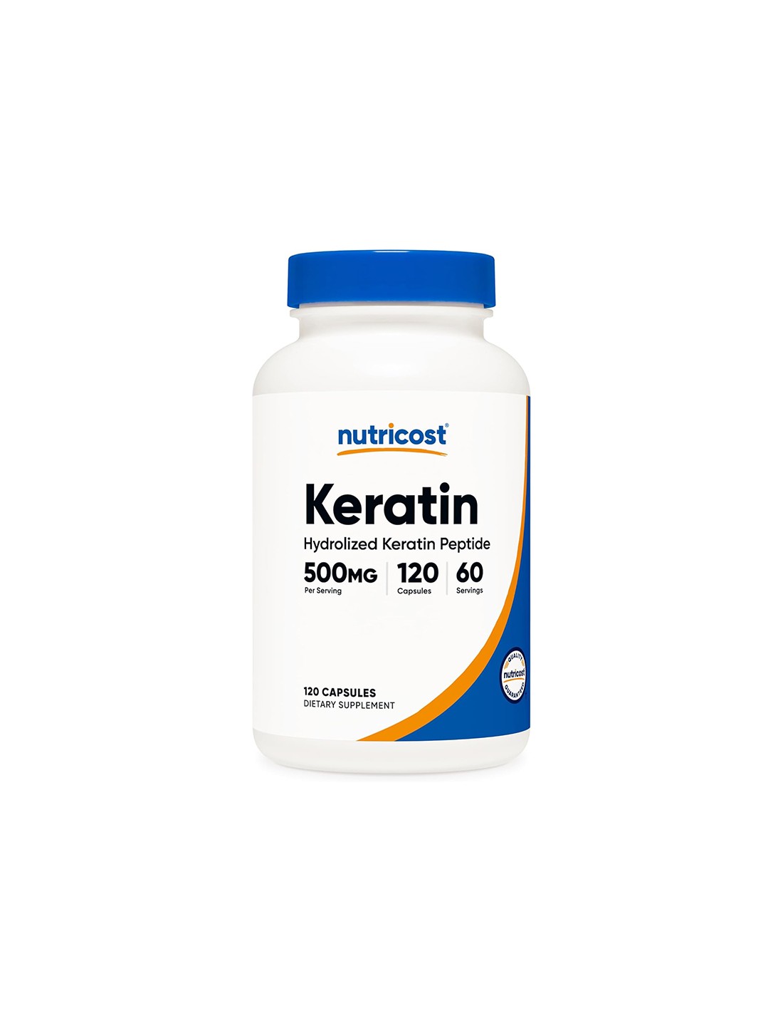 Hair, skin, nails - Keratin (hydrolyzed keratin peptides), 250 mg x 120 capsules - Nutra Best Europe