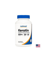 Hair, skin, nails - Keratin (hydrolyzed keratin peptides), 250 mg x 120 capsules - Nutra Best Europe