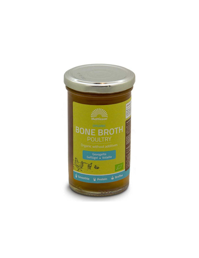 Poultry bone broth Bio, 240 ml Mattisson Healthstyle - Nutra Best Europe