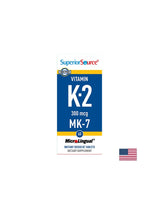Bones and Cardiovascular System - Vitamin K2 (MK-7), 300 µg x 60 sublingual tablets - Nutra Best Europe