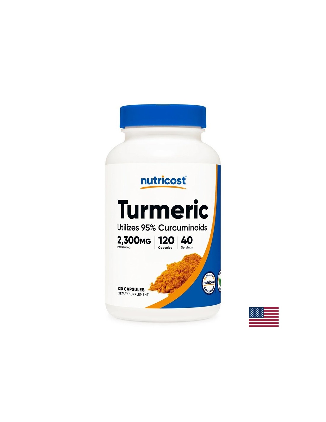 Bones and joints - Turmeric Turmeric 766 mg + Black pepper 5 mg, 120 capsules - Nutra Best Europe