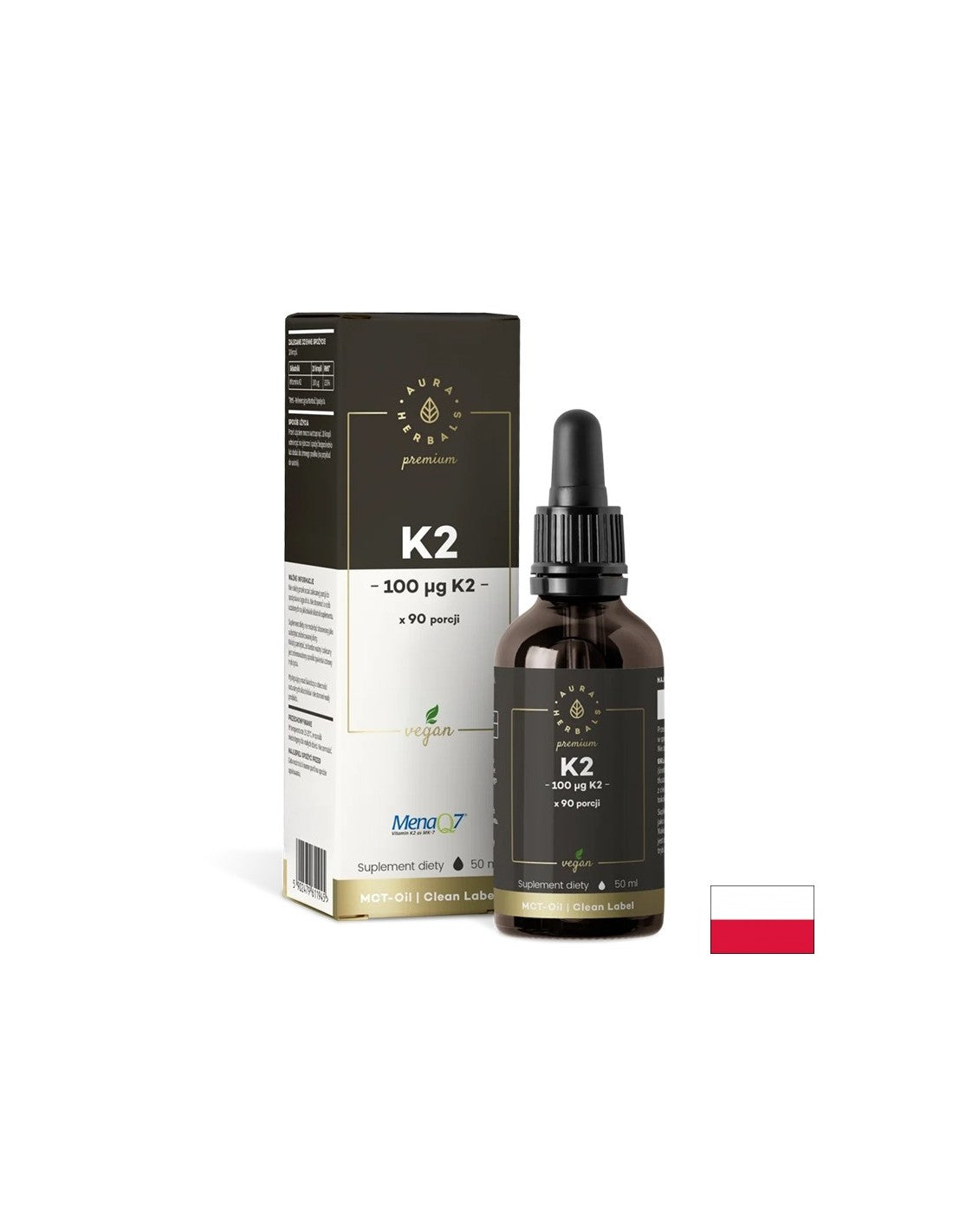 Bones and joints - Vitamin K2 (vegan formula), 50 ml drops - Nutra Best Europe