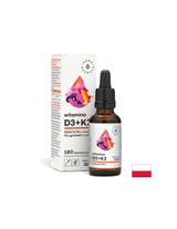 Bones and Teeth - Vitamin D3 + K2, 30 ml drops Aura Herbals - Nutra Best Europe