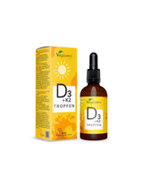Bones and teeth - Vitamin D3 + K2, 60 ml drops - Nutra Best Europe