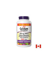 Bone system - Ultra Calcium 650 mg + Vitamin D3 400 IU, 280 tablets - Nutra Best Europe
