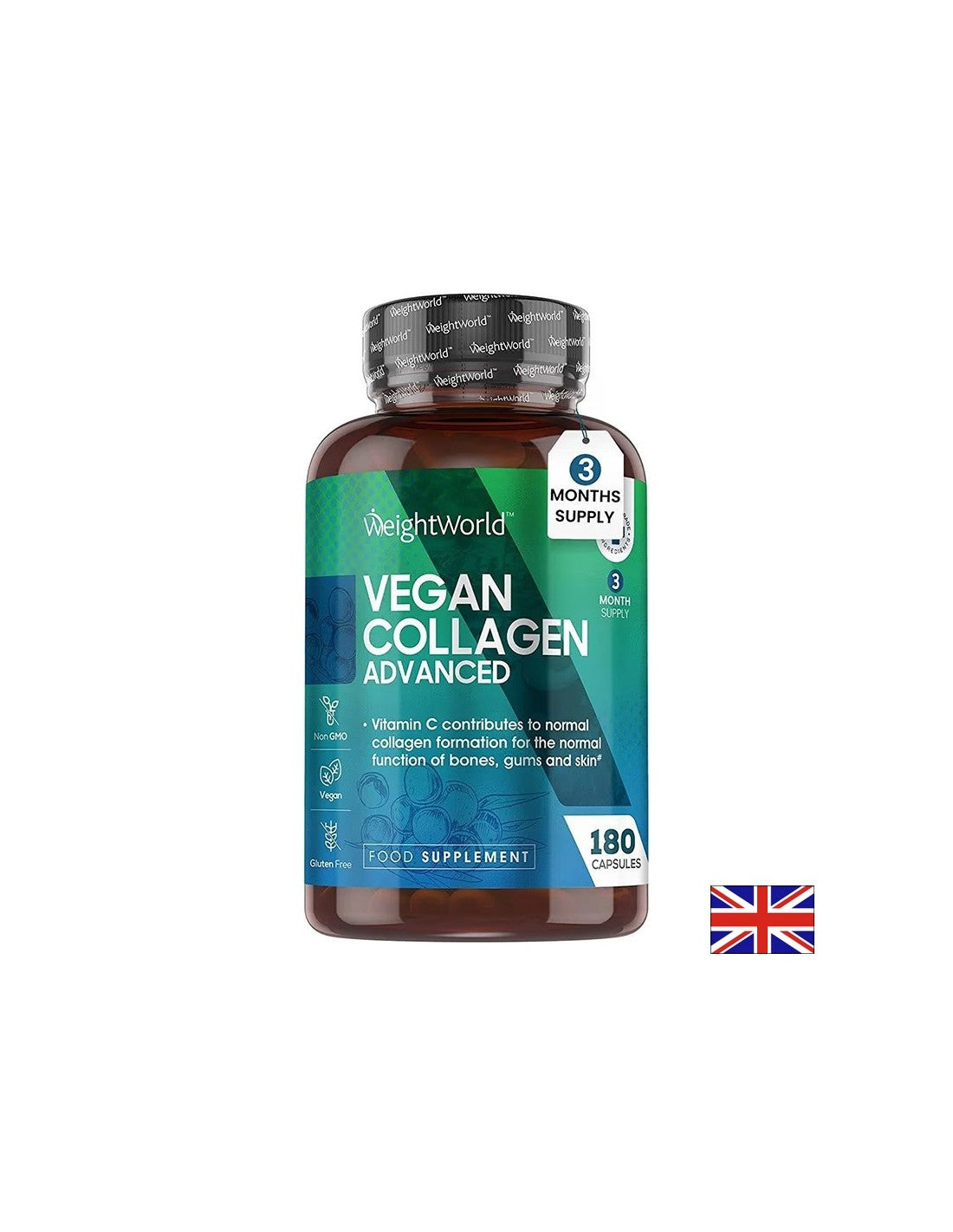 Beautiful skin, healthy joints - Vegan Collagen, 180 capsules - Vegan Collagen - Nutra Best Europe