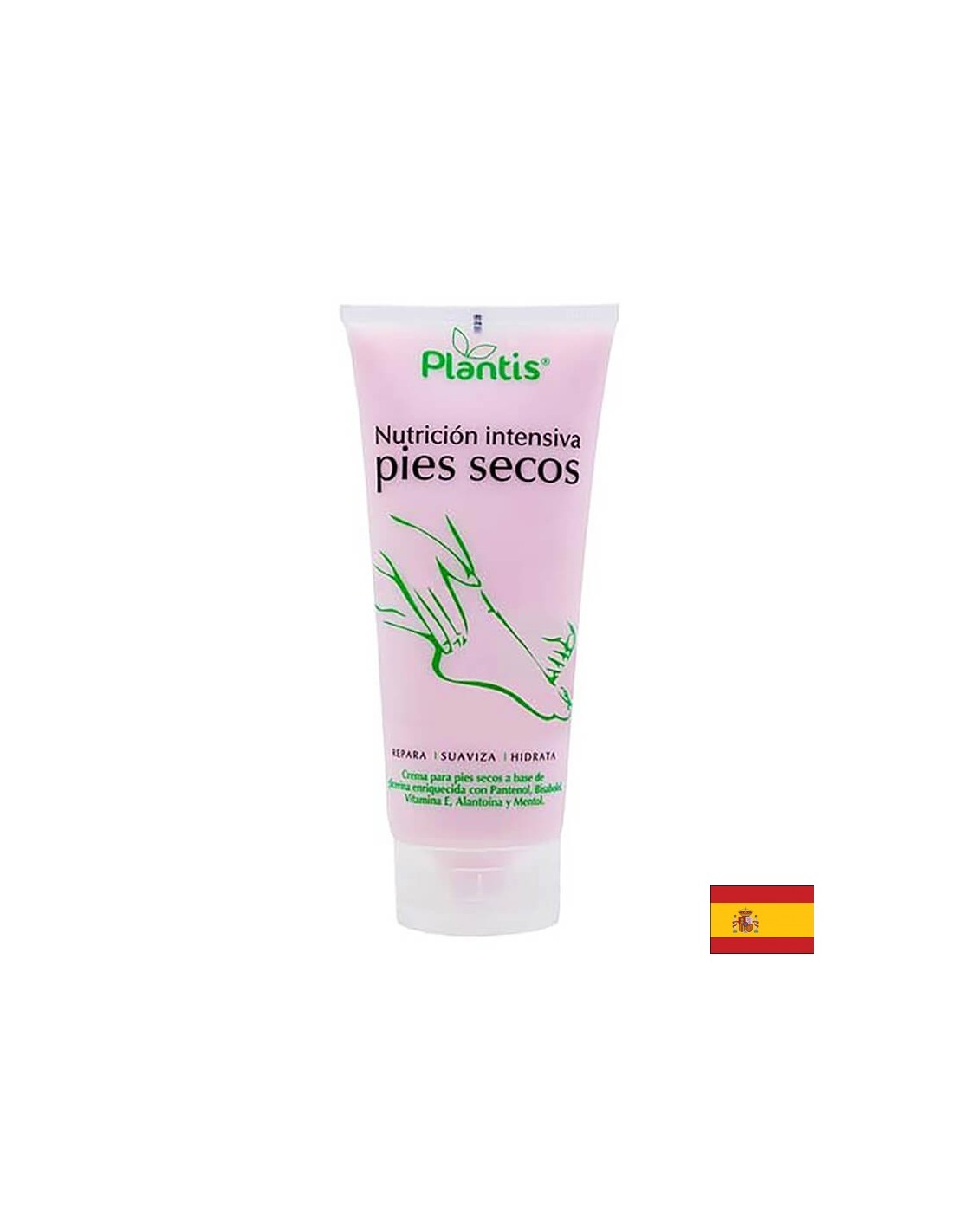 For dry and cracked heels (Intensive care) - moisturizing cream - Nutricion intensiva pies ecos Plantis® - 200 ml - Nutra Best Europe