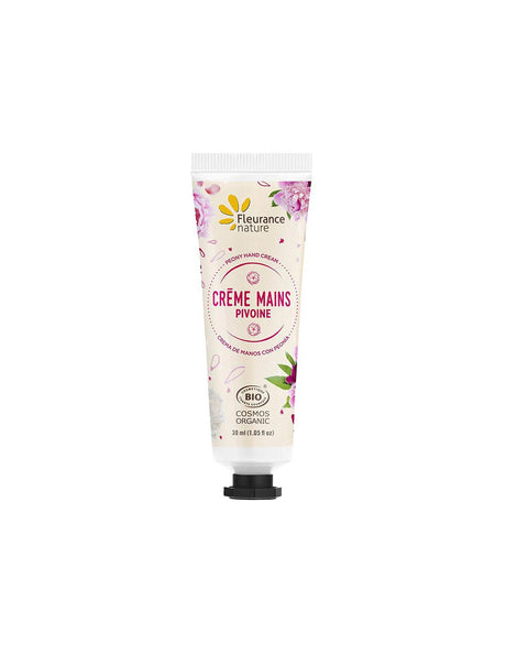 Hand cream with peony extract, Shea butter and Aloe Vera, 30 ml Fleurance Nature - Nutra Best Europe