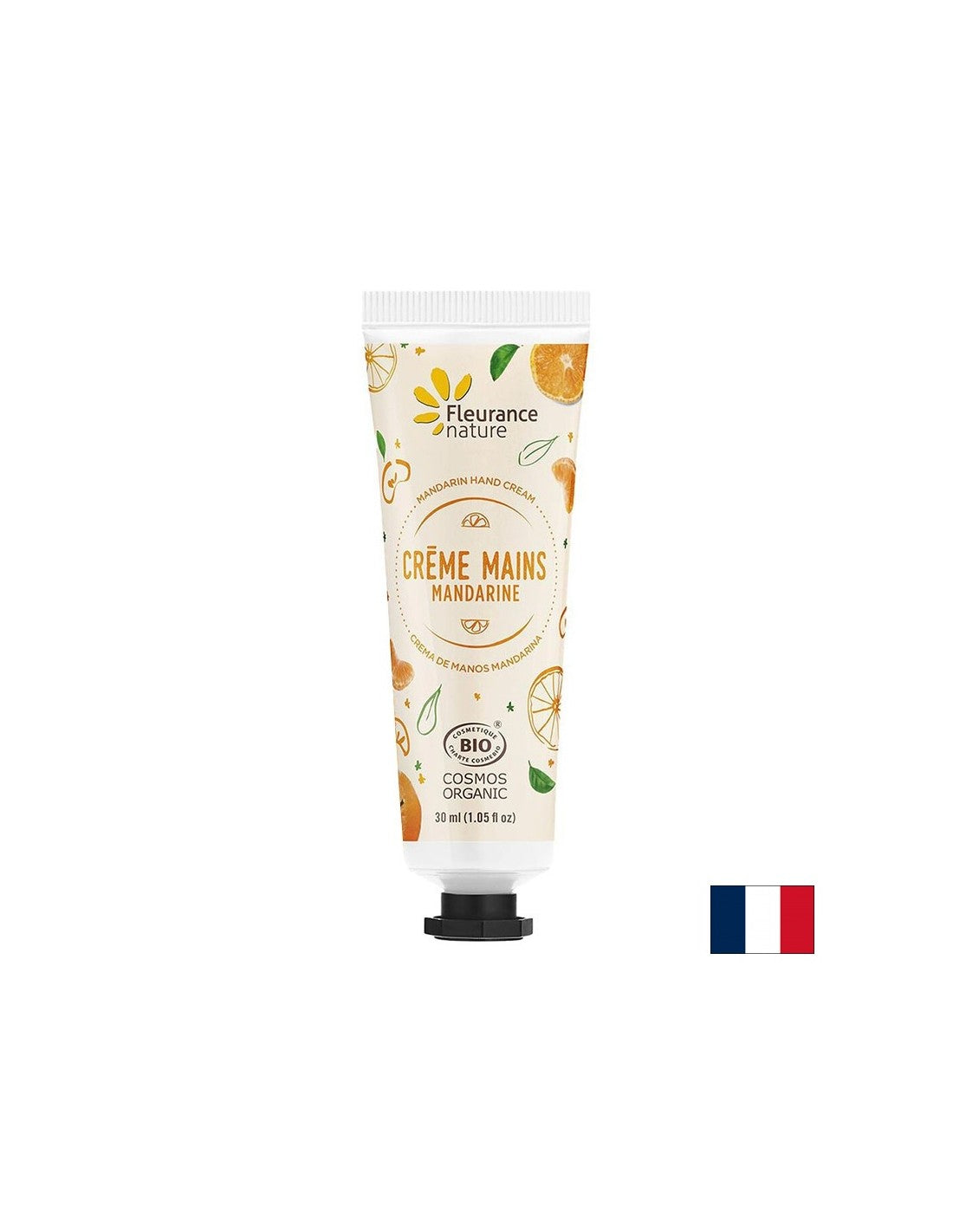 Hand cream with mandarin extract, Shea butter and Aloe Vera, 30 ml Fleurance Nature - Nutra Best Europe