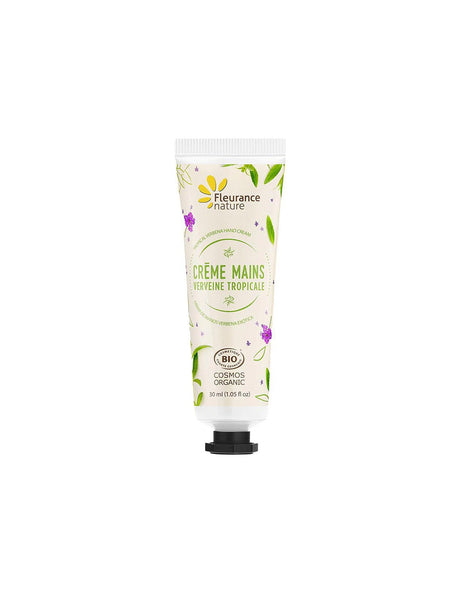 Hand cream with tropical verbena leaf water, shea butter, aloe vera, 30 ml Fleurance Nature - Nutra Best Europe