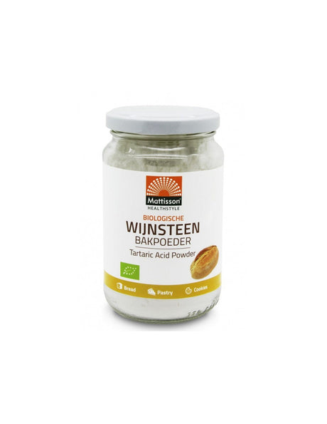 Cremotartar (potassium bitartrate) BIO, 180 g powder - Nutra Best Europe