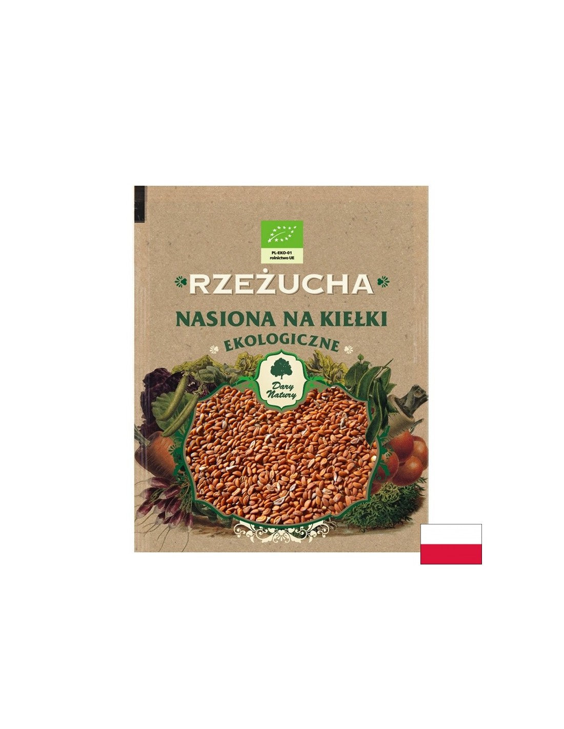 Watercress - seeds for sprouts Bio, 30 g Dary Natury - Nutra Best Europe