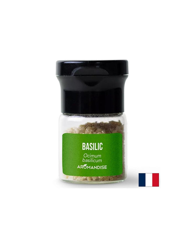 Basil essential oil crystals (culinary) - For flavoring dishes, sauces, drinks, 10 g - Nutra Best Europe