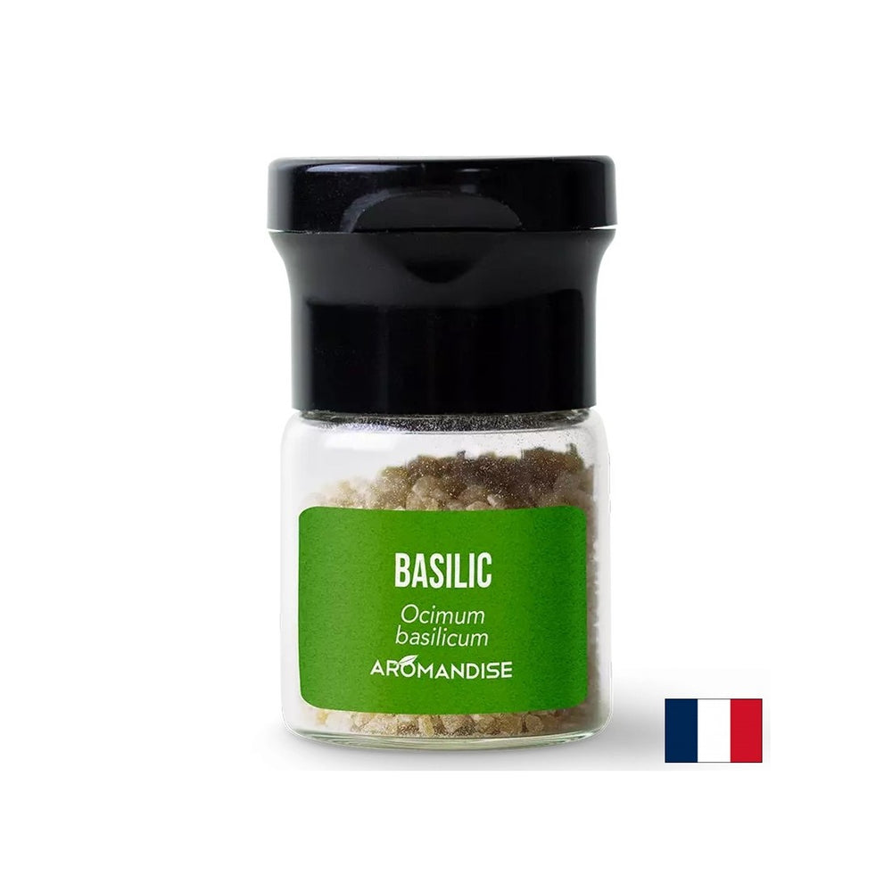 Basil essential oil crystals (culinary) - For flavoring dishes, sauces, drinks, 10 g - Nutra Best Europe