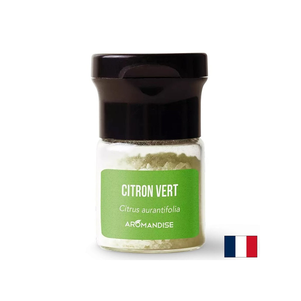 Lime essential oil crystals (culinary) - For flavoring dishes, sauces, drinks, 10 g - Nutra Best Europe