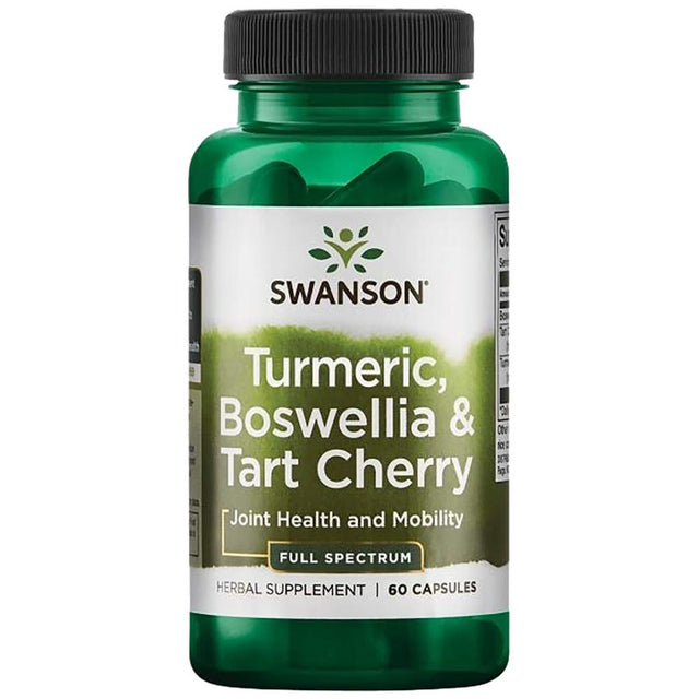 Full Spectrum Turmeric, Boswellia & Tart Cherry - 60 capsules - Nutra Best Europe