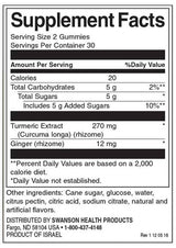 Turmeric with Ginger Gummies - Tropical Paradise 60 gummies - Nutra Best Europe