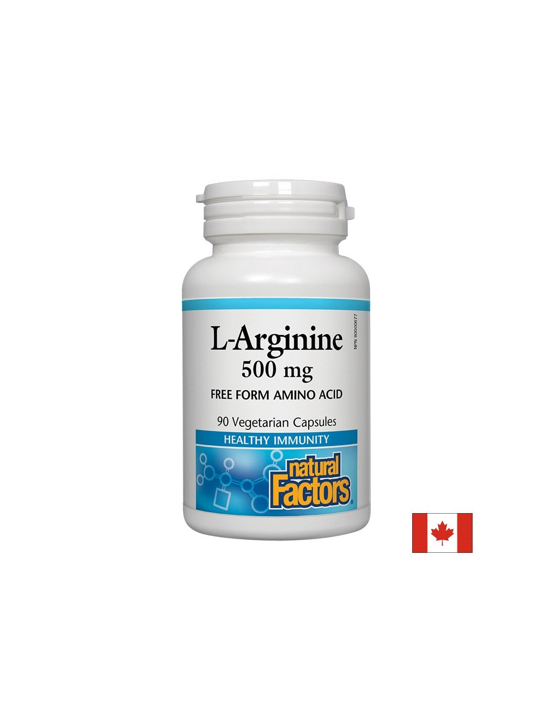 L-Arginine 500 mg - 90 capsules - Nutra Best Europe