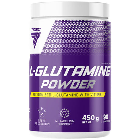 L-Glutamine Powder | Micronized Glutamine with Vit. B6 - 450 grams - Nutra Best Europe