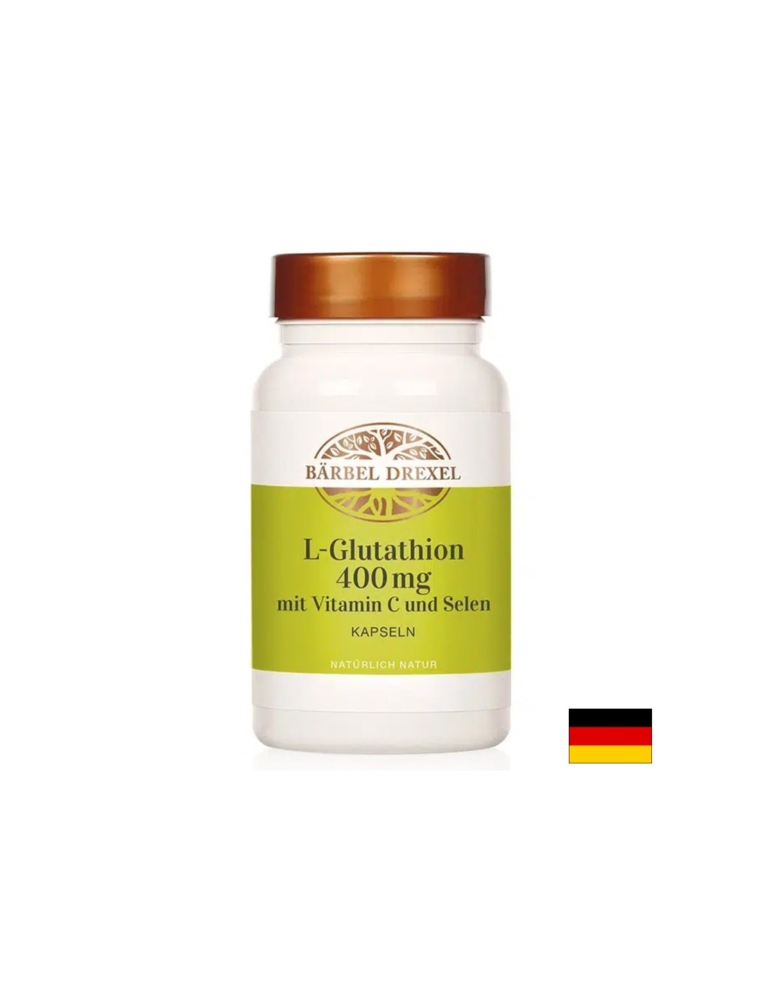 L-глутатион с витамин C и селен - За детокс и антиоксидантна защита, 60 капсули - Nutra Best Europe