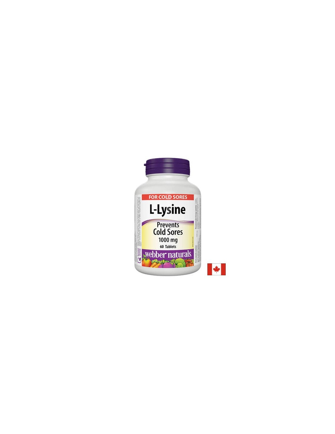 L-Lysine/ L-Lysine 1000 mg x 60 tablets Webber Naturals - Nutra Best Europe