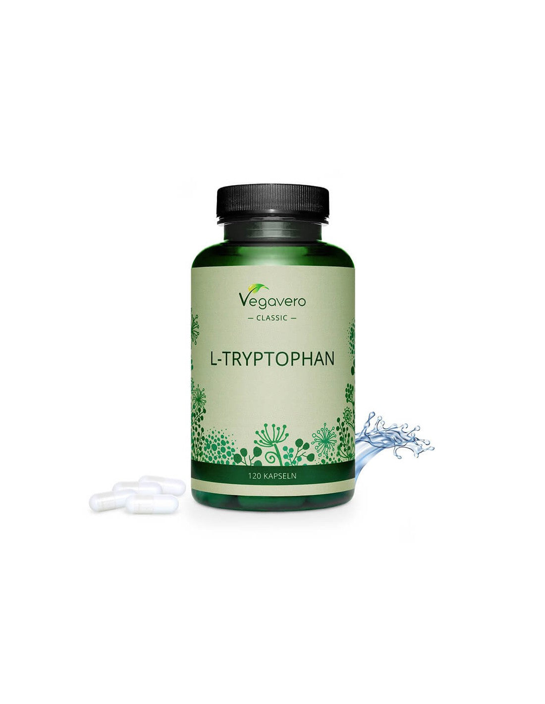 L-Tryptophan - L-Tryptophan, 120 capsules Vegavero - Nutra Best Europe