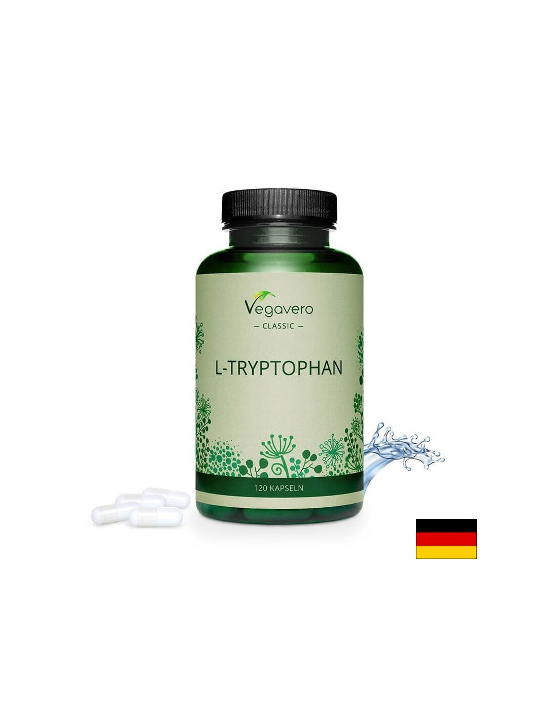 L-Tryptophan - L-Tryptophan, 120 capsules Vegavero - Nutra Best Europe