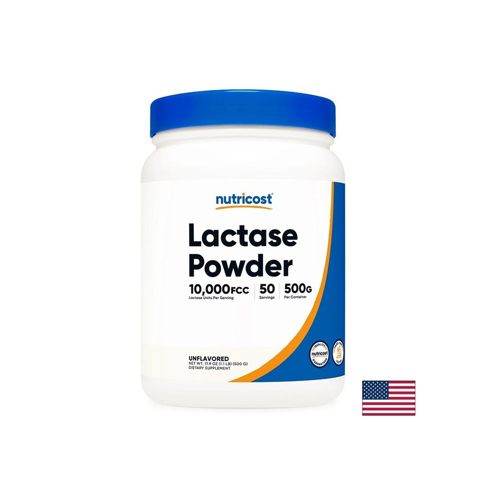 Lactase - Supports lactose digestion, 500 g powder - Nutra Best Europe