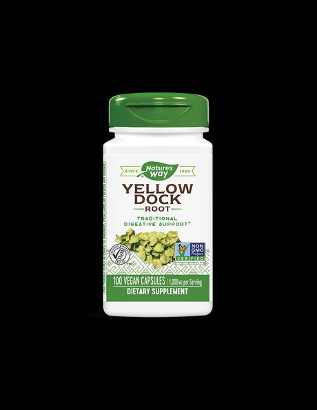 Yellow Dock Root 500 mg - 100 capsules - Nutra Best Europe